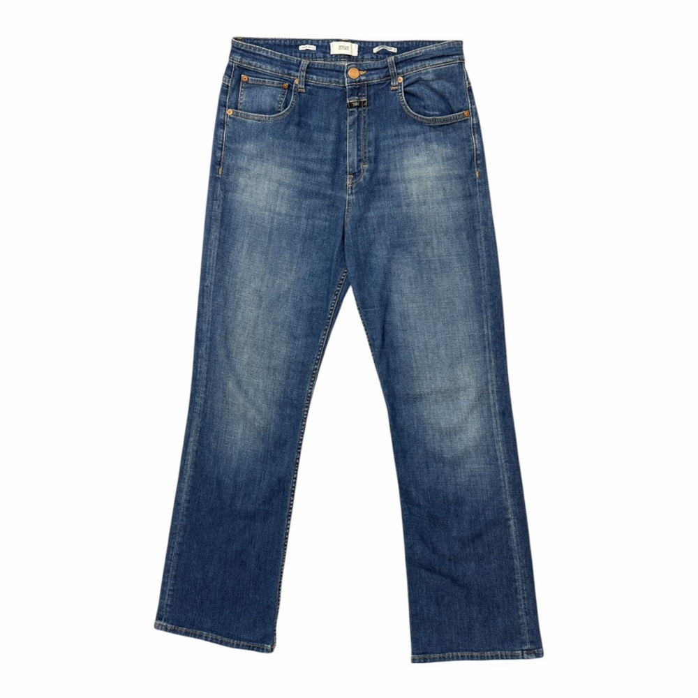 Closed Straight Leg Jeans W32 High Rise Mid Wash Made in Italy Relaxed Fit